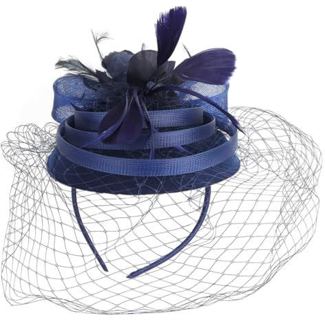 Amosfun Fascinator Für Damen Teeparty-hut Kopfbedeckung Mit Blumen- Und -details Für Hochzeitsbankette Elegantes Und Jugendliches Design
