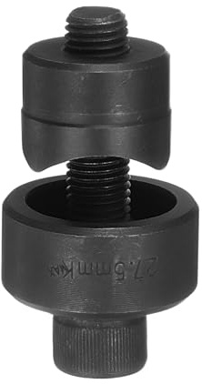 QUARKZMAN Blechlochstanze 27,5 mm aus Lagerstahl präzises Schneiden manuelle Durchschlagwerkzeug-Set für Metallblech, Spüle, Edelstahl, Schwarz