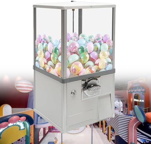 ZIXIAOS Distributore Automatico di Caramelle, Distributore Automatico di Caramelle per Caramelle, Altezza 20,87, Banca di Caramelle per Caramelle con Enorme capacità di Carico,White