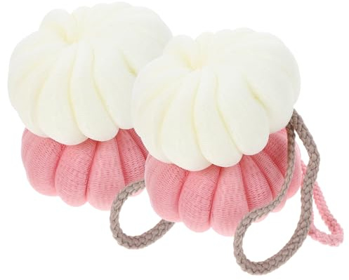 Didiseaon 8 Pz Fiore da bagno di zucca bagnoschiuma bagnodoccia mousse doccia gel doccia vaschette per neonati pouf spugna doccia pouf doccia bagno doccia luffa palla fornitura bagno