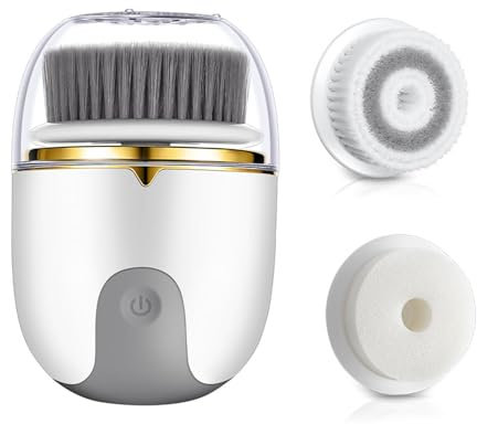 Spazzola elettrica per la pulizia del viso, scrubber elettrico per il viso - Scrubber per pulizia profonda viso con ricarica USB impermeabile | Spazzola elettrica per il viso per viaggi, casa, viaggi