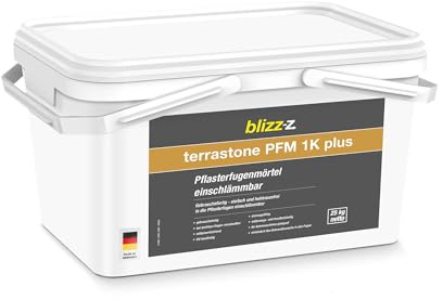 blizz-z terrastone PFM 1K plus GaLa Pflasterfugenmörtel einschlämmbar (sand) 25 kg | für Terrassen, Gartenwege | Made in Germany