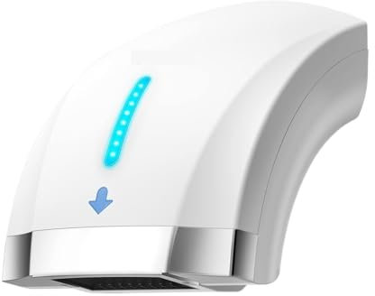 Asciugamani, Asciugamani elettrici Modunful for bagni commerciali, asciuga mani elettrici senza contatto, estremamente silenziosi e a basso rumore (40 dB), tipo a parete (1600 W) per cucina, bagno e t