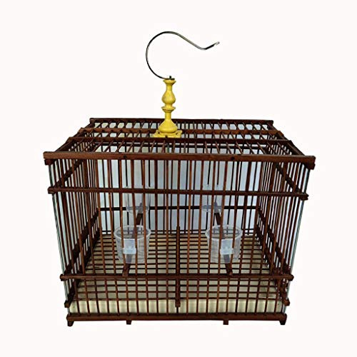 KYTGFH Solid Bird Cage Bird Cage Rectangular Bird Villa Stainless Steel Hook Outdoor Ornamental Bird Cage for Lovebirds Finches Parrotlet Bird Cage