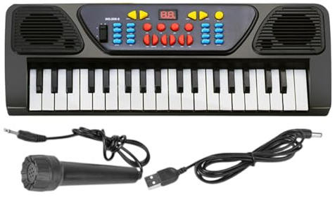 Tewzafiya Piano avec clavier pour, Piano électronique pour - Piano électronique avec clavier jouet à 37 touches | Piano électronique portable pour débutants,