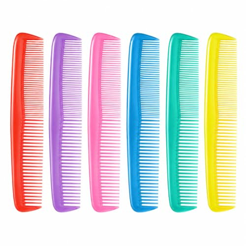 Hair Combs Set for Women, 4 Pcs Fine and Wide Tooth Hair Combs | Hair Combs Set, Pocket Dressing Comb Women and Men, Dual Comb for Women Men Hair Care Tool