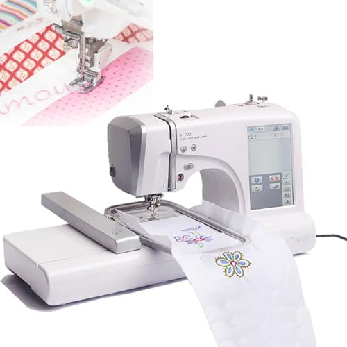 Computergesteuerte Stickmaschine mit 158 integrierten Designs, 9,2 Zoll LCD-Touchscreen zum Quilten und Nähen, ideal für Anfänger