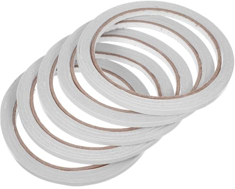 Alipis Ruban Adhésif Double Face Adhésif Double Face Puissant 5 Pièces 0.20 in X 39.37 Pour Scrapbooking Photographie Bricolage Cadeau Bureau École Papeterie
