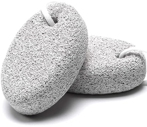 2 Pcs Pumice Stone Feet and Hands, Foot Scrubber for Dead Hard Skin Removal,Natural Foot Scrubber, Calluse Remover, Foot File for Exfoliation