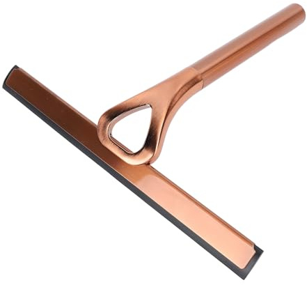 Aramox Tergicristallo per Doccia in Acciaio Inossidabile 304, Pulitore Multifunzionale per Bagno per Specchi, Finestre e Piastrelle - Spazzola in Silicone con Gancio per Appendere (bronzo antico)