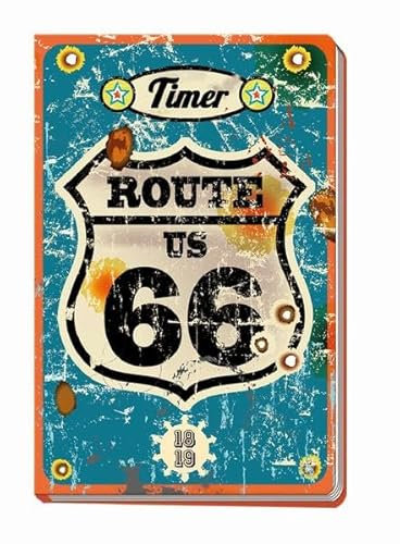 Schülerkalender Route 66 2018/2019 - Schulplaner, Schülerplaner: Timer mit coloriertem Innenteil und Flexicover