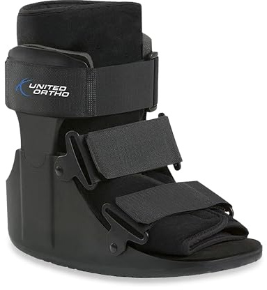 United Ortho USA14013 Short Cam Walker Fracture Boot, Small, Black