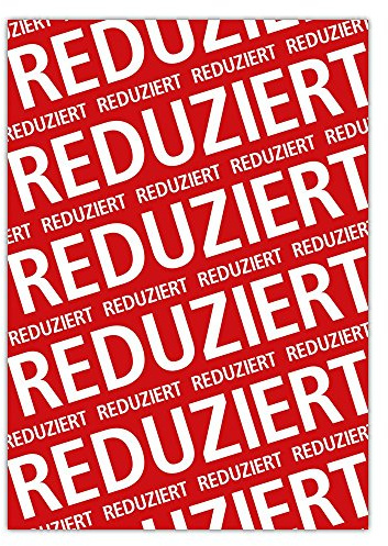 Plakat Reduziert DIN A1 (841x594mm Kundenstopperformat)