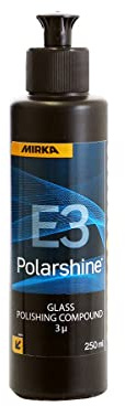 Mirka Pâte abrasive pour verre d'oxyde de cérium Polarshine E3 Glass Polyshing Composé - 250 ml