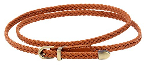 NUREINSS Frauen Geflochtene Taille Gürtel - Dünner Gewebter Bund für Kleid