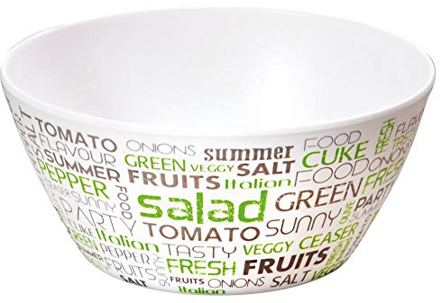 Kesper Saladier à fruits et à salade, fabriqué en plastique mélaminé, robuste et passe au lave-vaisselle, dimensions : 7 x 15 cm, 32619