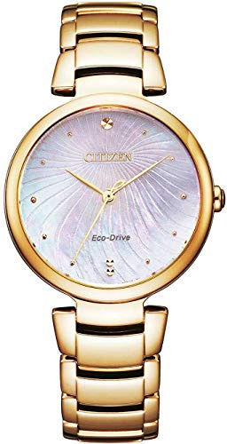 Citizen Damen Analog Eco-Drive Uhr mit Edelstahl Armband