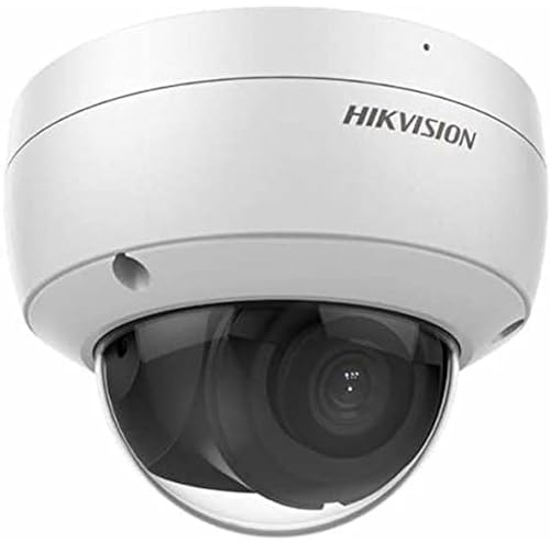 HIKVISION MINI-DOMO IP 8MPX, IR 30M, ÓPTICA FIJA, ACUSENSE, WDR 120DB, IP67, IK10 12VDC/POE