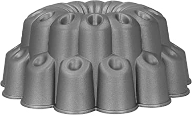 MasterClass Teglia decorativa per torte da 24 cm, padella in alluminio fuso antiaderente e antigraffio, stampo per torte con design a bottoni decorativi, resistente e leggero