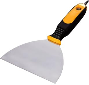 Trockenbauspachtel Edelstahl 15 cm inklusive Bit Flächenspachtel | Spachtelblatt aus Edelstahl mit 15 cm Breite für Fugen, Plattenstöße und Schraubenköpfe – ein Bit liegt bei