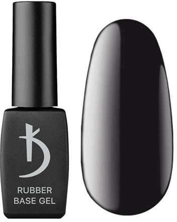 Kodi Professional Esmalte Semipermanente para Uñas - Negro - 8ml - Rubber Base Gel - Black Base Coat UV LED - Pintauñas Semipermanentes Gel