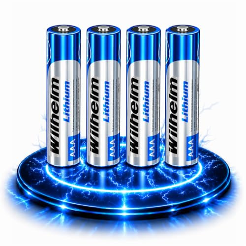 Wilhelm Lithium AAA Batterien Mikro LR03 1,5 V Lange Laufzeit – 4 Stück