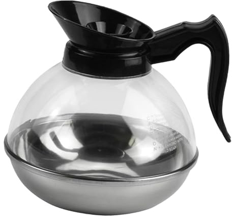 LOVIVER Teiera a induzione, caraffa per caffè, caraffa per caffè da 2,1 l-, Decanter riscaldato per caffè con Filtro in Vetro per dormitorio da Campeggio