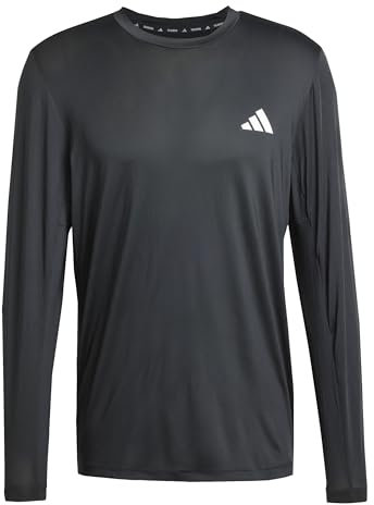 adidas Men's Train Essentials Stretch Long Sleeve T-Shirt, Black, XL