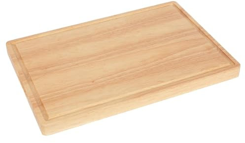 Argon Tableware Wooden Chopping Board - 45x30x3cm Thick Butchers Block Wood Cutting Board for Meat, Vegetables & Cheese - Charcuterie & Cheese Wood Chopping Mat for Kitchens