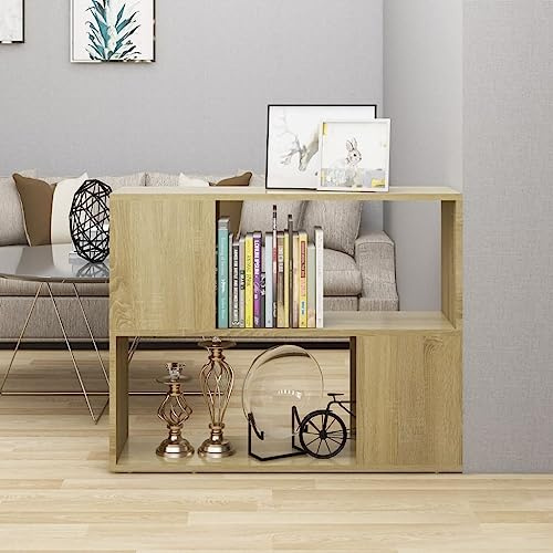 LIANGDONFC tv Board、Fernseher schrankTV-Schrank Sonoma-Eiche 80x24x63 cm HolzwerkstoffGeeignet für Vorhangfassaden, Wohnräume und Büros