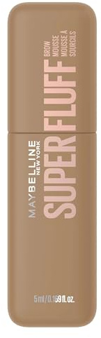 Maybelline New York Superfluff Augenbrauen-Mousse 250 Blonde, luftiges Augenbrauen Make-up für flauschige & voluminöse Augenbrauen, 5 ml