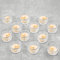 Lot de 12 photophores en Verre Transparent, photophore Verre, bougeoir Verre, Pot en Verre pour Bougie, Lre Co. Contenant pour Bougie pour décoration de Maison, fête de Mariage, Cadeaux