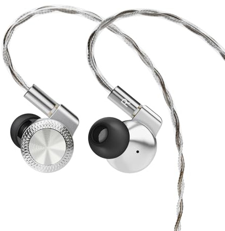 ARTTI T10 Pro In-Ear Monitor, doppio circuito magnetico da 14,2 mm, auricolari HiFi IEM, auricolari cablati da gioco con alloggiamento interamente in metallo, cavo OFC staccabile per cantanti