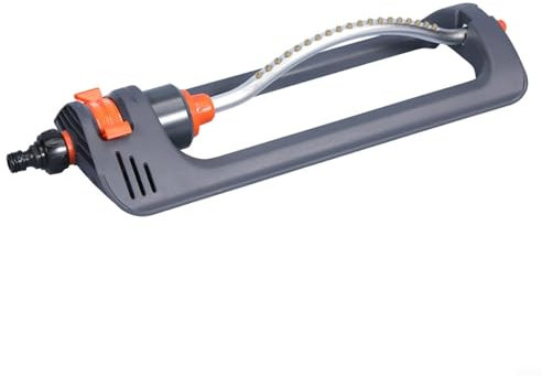 Garden Oscillating Sprinkler, Automatic Swing Springler, Nozzles Rectangular Lawn Sprinkler Gardening Watering System (19 holes swing 180)