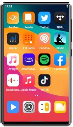 Agwuoetr WiFi 5,0 Pouces IPS HD Vidéo MP5 MP4 Bluetooth Metal FULLE TOCT Scrip MP3 Music JEUTER