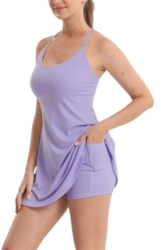 Generisch Retrospecti/P La robe active ultime dos nu avec contrôle du ventre, conçue pour les mouvements et les pauses faciles aux toilettes, lilas, S