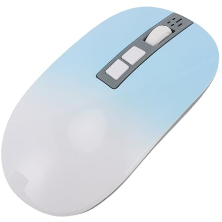 Cuifati AI Mouse, Bluetooth Mouse Habilitado para Chatgpt con Búsqueda de Entrada de Voz, Transcripción en Tiempo Real de IA, Traducción y Resumen, Recargable, para Trabajos Remotos (Azul del Lago)