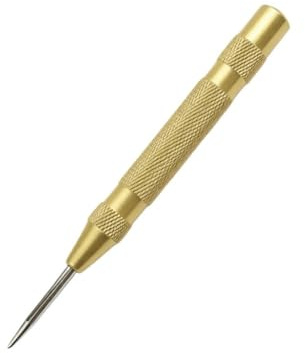 VIDOO Punzone Centrale Automatico Generale Perforatore Woodworking Metallo Trapano Molla Regolabile Strumenti Manuali-Oro