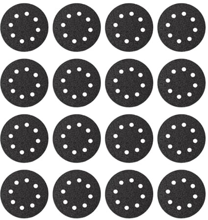 Fein Schleifblätter Korn 60, 16 Stück (Durchmesser 115 mm, gelocht, Korund-Schleifkörner + Vollkunstharzbindung) 63717227020
