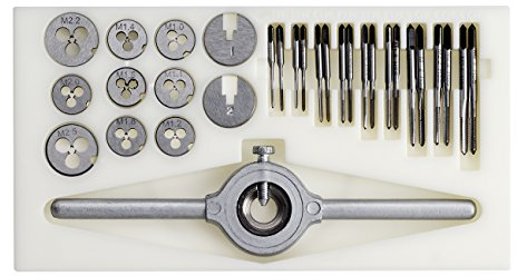 WABECO Gewindeschneid Satz M1 bis M2,5 HSS Gewindeschneider Gewindebohrer