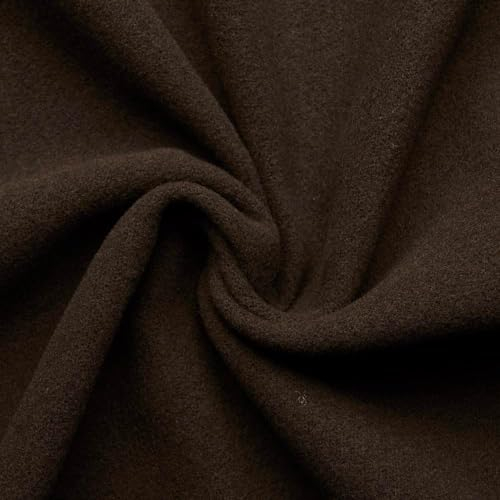 Hannah - tissu de Laine et Cachemire - vêtements médiévaux - rideaux - couvertures - capes - GN - vêtements - 10 Couleurs (Brun Terre - Terrabraun 625)