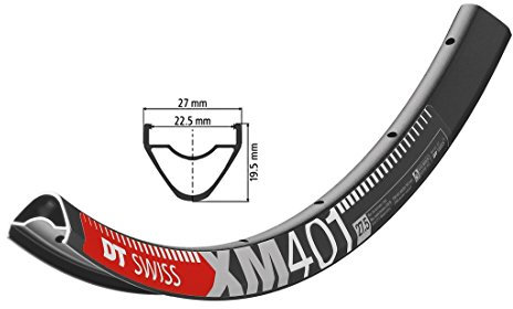 DT Swiss 2040011800 Felge, schwarz, 6.5 mm
