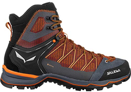 SALEWA MS MTN TRAINER LITE MID GTX, Botas de Senderismo Hombre, Black Out Carrot, 40.5 EU