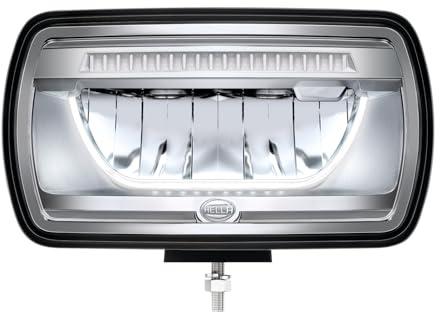 HELLA LED Fjärrstrålkastare - Jumbo LED - 12V / 24V - rektangulär - Referenstal: 25 - klarglas - glasklar - Kabellängd: 800mm - Vänster/Höger - 1FE 016 773-001