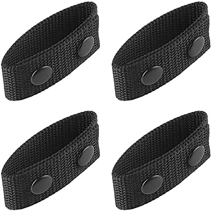 ASTER 4 Pièces Ceinturon Support de Ceinture Double Boucle à Pression pour Fixation de Ceinture Sports de Plein Air Accessoires d'Equipement Militaire Ceinturon Police de Ceinture Tactique Sécurité