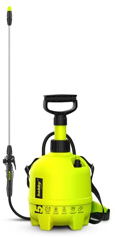 TerraDomi Premium 5 Liter Drucksprüher I Gartenspritze für Hobby und Gärtner I verstellbare Düse I europäische Qualität I hochwertig und robust