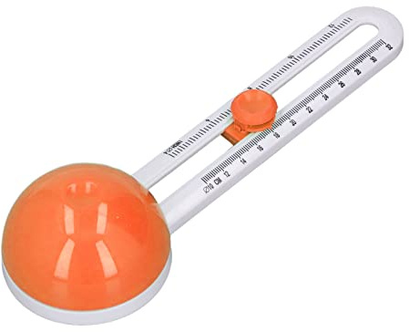 Cortador circular de manualidades, cortador de papel circular ligero de escritorio manual para papel fotográfico (naranja)