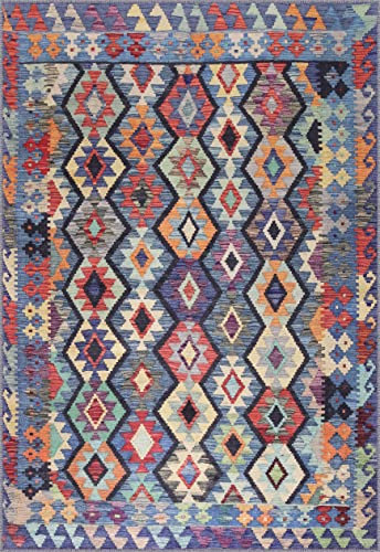 NETLINE HOME | Waschbarer Kurzflor Teppich, Rutschfest und Flauschig | Läufer Flur, Weich und Leicht zu Reinigen | Rechteck (Mehrfarbig 2, 80x150 cm)