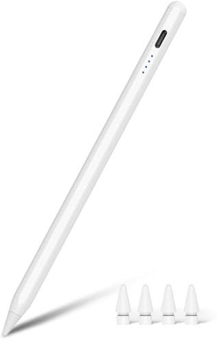 Pencil für iPad (2018-2025), Stift für iPad mit Neigungserkennung & Palm-Rejection, Stylus Pen für ipad Kompatibel mit i-pad Pro/Air/Mini, Ideal für Studium, Büro & Kreativität