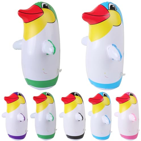 2 Pack Inflatable Penguin Punching Bag Blow Up Bag Already Filled Party Decorations 27.6 Random Color